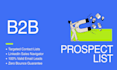 do targeted b2b lead generation and email list building