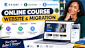 systeme io kajabi online course e learning landing page teachable website