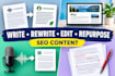 proofread, edit, and SEO optimize your content
