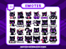 draw emotes, twitch emotes, chibi emotes, vtuber for stream