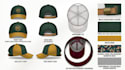 design cap tech pack, hat spec sheet, technical flat for headwear manufacturer