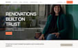 design wix home renovation website contractor remodeling construction website