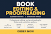 do book proofreading and book editing