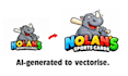 manually vectorize, trace and redraw your logo or image