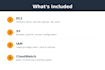 set up and configure your AWS environment ec2 s3 iam and cloudwatch