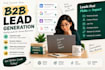 do b2b lead generation and web research