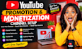 promote your youtube channel and help with monetization setu
