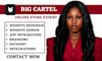 design, redesign, setup, fix big cartel, ecwid, bigcommerce opencart shopify