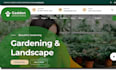 design garden service website landscaping appointment website