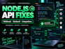 fix node js API webhook and integration bugs
