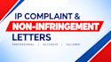 draft amazon IP complaint and noninfringement letters