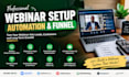 build a high converting webinar funnel and automation