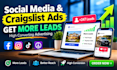 Design professional social media advertising, craigslist ads and web ...