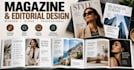 design professional magazine, editorial, publication and layout