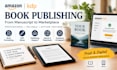 amazon KDP publishing, kindle ebook and paperback setup