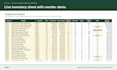 build an automated inventory control spreadsheet in excel or sheets