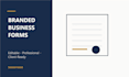 create branded business forms and editable templates