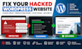 fix your hacked wordpress website clean virus, spam, remove malware security