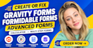 create or fix advanced gravity forms formidable forms caculator multi step forms