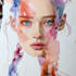 draw handmade watercolor portrait