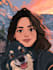 make a disney cartoon illustration