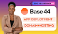 deploy your base44 app, configure domain, hosting and take it live