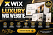 design luxury wix website, redesign luxury wix website, wix website design,