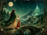 create illustrated fairytale book cover