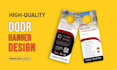 design a professional door hanger for your business