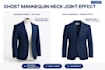 do ghost mannequin neck joint and wrinkle removal