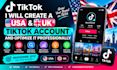 set up and optimize usa uk  tiktok accounts