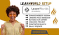 build learnworld online course website learnworld course curriculum upload