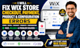 fix wix store checkout payment product configuration error stripe paypal problem