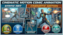 create cinematic motion comic, manga, webtoon and comic animation