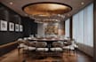 fine dining restaurant,french cuisine kitchen,wine cellar,cgi interior rendering