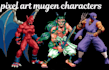 create custom pixel art mugen characters and fighting game sprite sheets