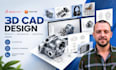 create 3d cad product design and mechanical modeling in solidworks