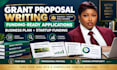 write grant proposal, grant application, business plan and startup funding fast