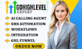 setup gohighlevel sms email campaign workflow automation facebook integration
