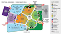 design festival map flyer, event map, venue map and route map