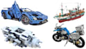 design lego technic car, bike, ship, house, toys, minifigure moc 3d lego model