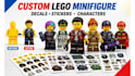 design custom lego minifigure decal sticker lego character