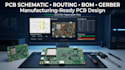 create pcb schematic, routing, bom and fabrication files for pcbway jlcpcb