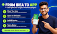 develop a native android app using kotlin and android studio