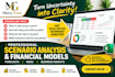 create scenario analysis with financial models forecasts risks business insights