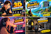 do cartoon thumbnail for youtube channel