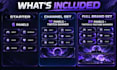 design custom twitch panels and banner for your stream