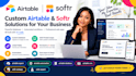 build a custom airtable database airtable automation CRM softr webapp