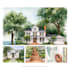 do digital watercolor home portrait illustration