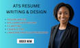 write an ats optimized professional resume and CV